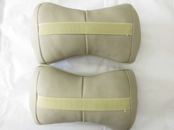 [ free shipping ] neck pillow beige Cadillac 2 piece SET CADILLAC Escalade Deville blower mCTS ATS SRX CT6 XT5 DTS