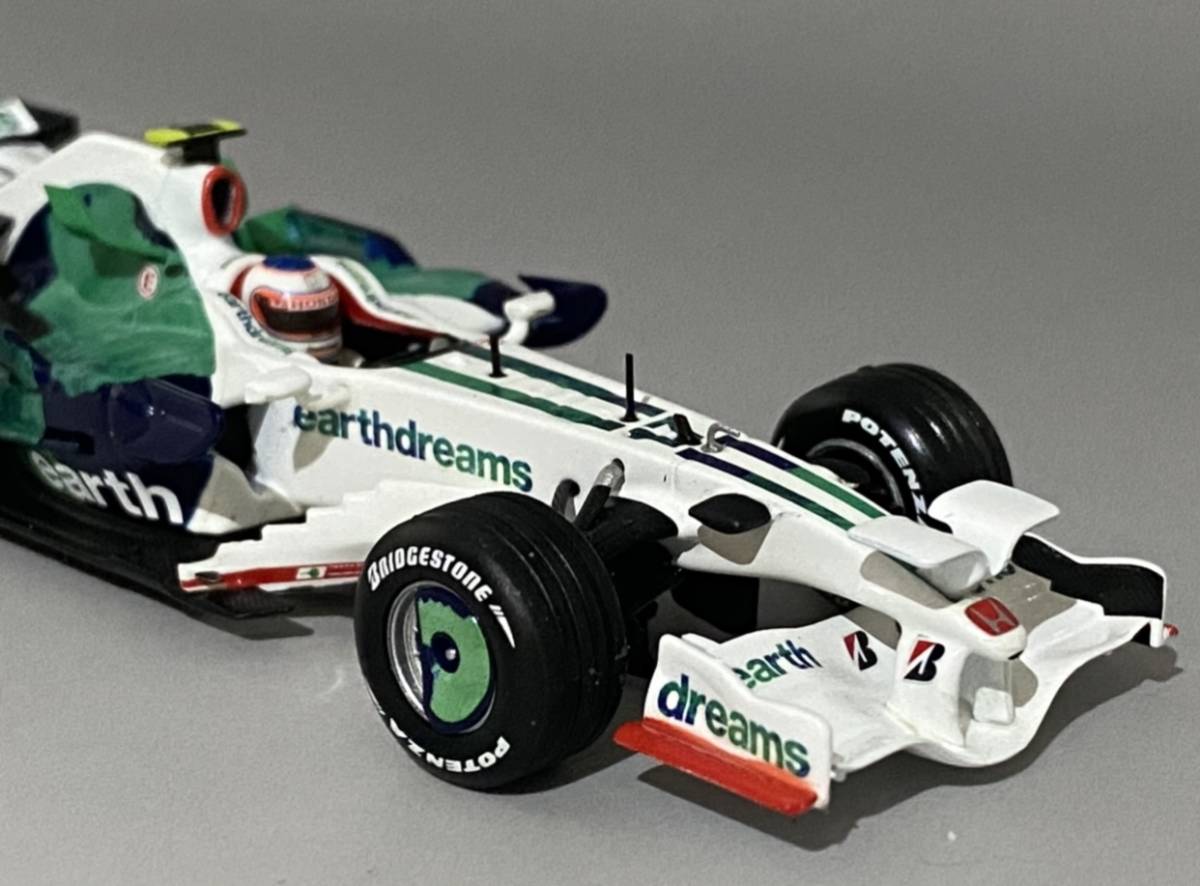 Minichamps 1/43 Honda Racing F1 Team 2008 Rubens Barrichello No.17 RA108 Earth Dreams ◆ ミニチャンプス ホンダ F1 400 080017の画像8