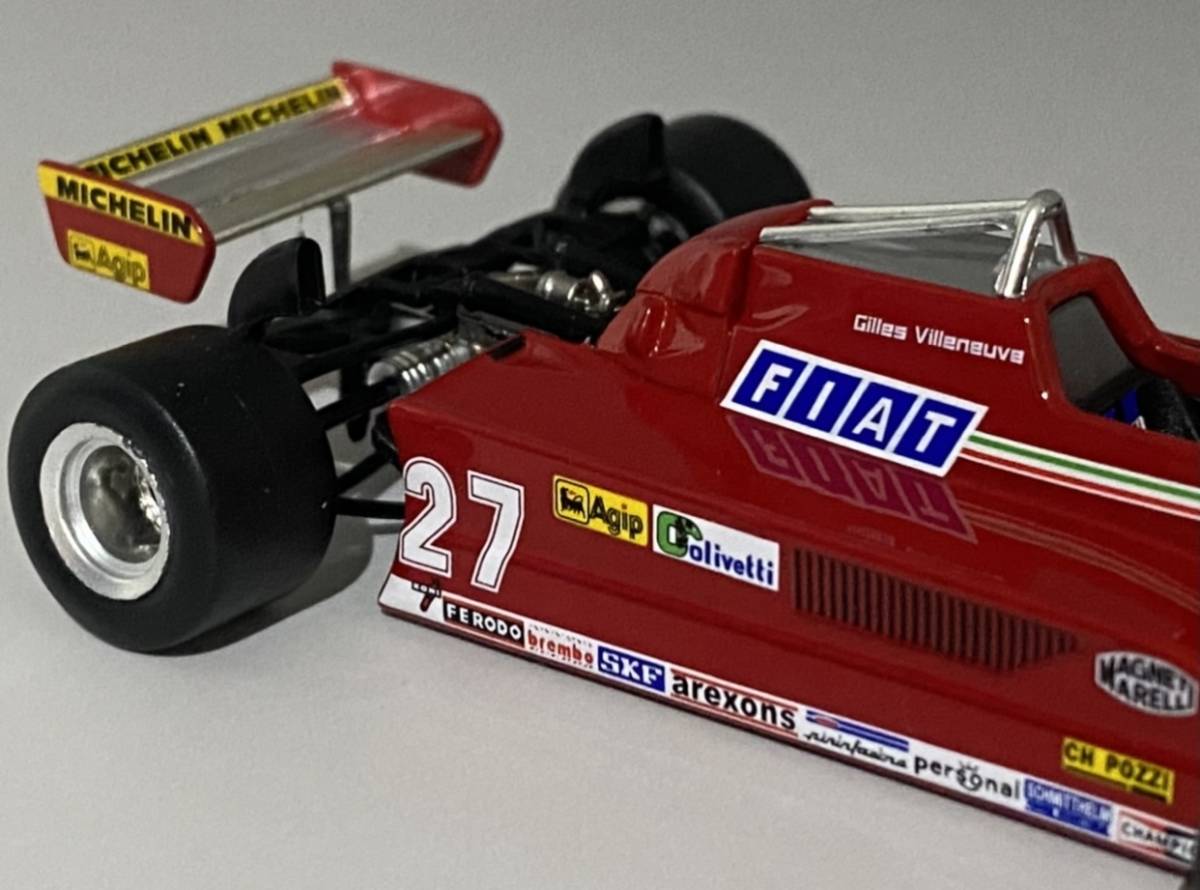 1/43 Ferrari 126CK 1981 Gilles Villeneuve #27 ◆ 7位 1981 FIA F1 World Championship ◆ フェラーリ - アシェット_画像9