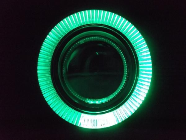 汎用 LED グリーンイカリング プロジェクター フォグランプ 台湾製 送料無料_画像3