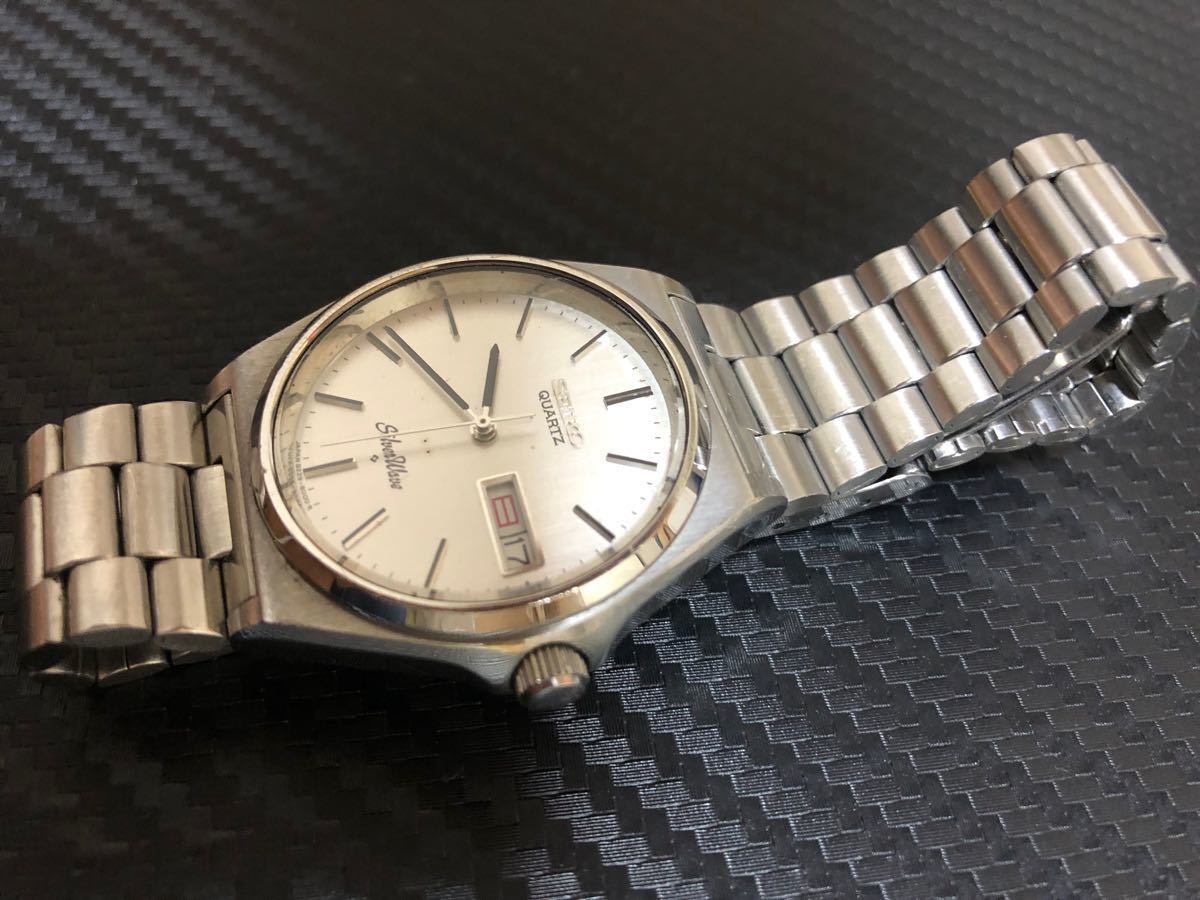 1980年製造　SEIKO セイコー Silver Wave シルバーウェーブ　メンズ　クォーツ　稼働品　電池新品交換済み　不備有