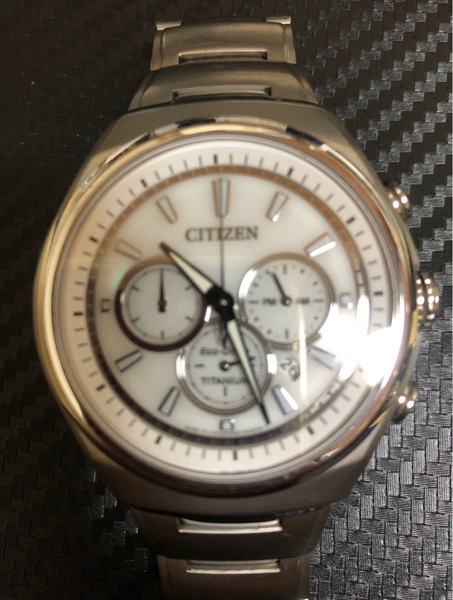 稼働品 CITIZEN シチズン エコドライブ クロノグラフ B620 CITIZEN シチズン エコドライブ クロノグラフ チタン B620