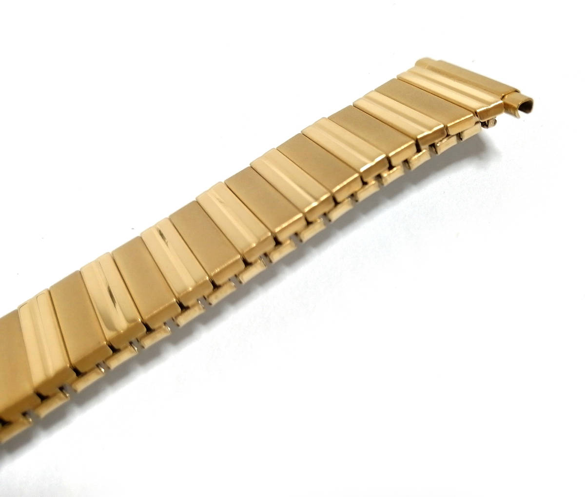 レア！【KREISLER】 24KT. GOLD ELECTROPLATE 16-22㎜ デッドストック メンズウォッチバンド 男性用腕時計ベルト ブレス 伸縮　MB1324_画像5