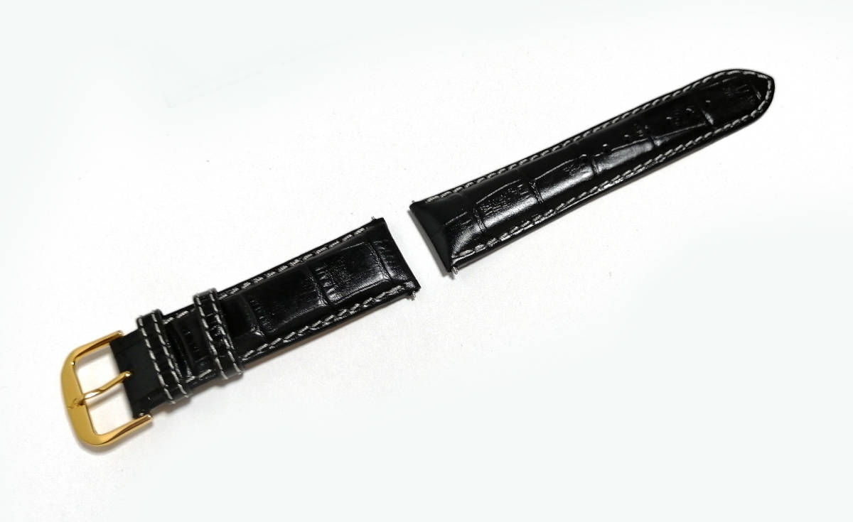【STULLER】 22㎜ 本革 腕時計ベルト メンズウォッチレザーベルト 男性用時計バンド ビンテージ　ヴィンテージ　バックルタイプ MB1348_画像3