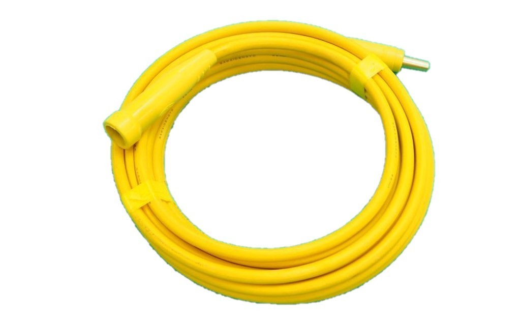 柔らかな質感の 黄色 キャブタイヤケーブル 溶接 延長用 ウエルダー