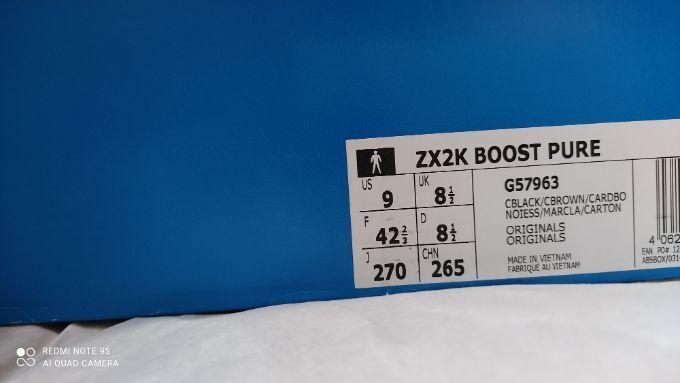 未使用品　adidas ZX2K BOOST PURE アディダス 27cm 9　ブースト　スニーカー_画像6