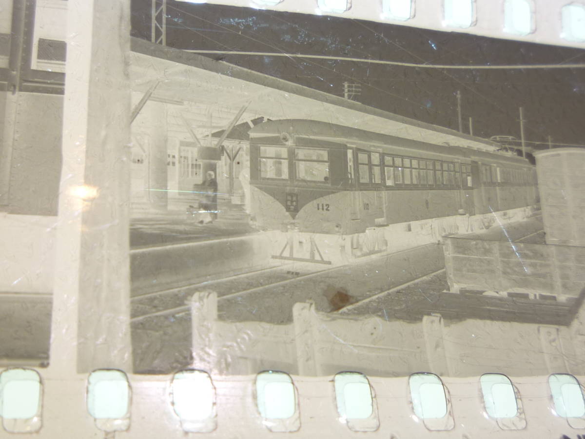 往□昭和31年☆昔の古い鉄道写真ネガ☆廃線!淡路 往□昭和31年☆昔の古い鉄道写真ネガ☆廃線!淡路