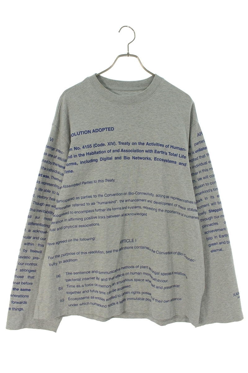 ザンダーゾウ XANDER ZHOU 22SS The Resolution Long-Sleeve T-Shirt
