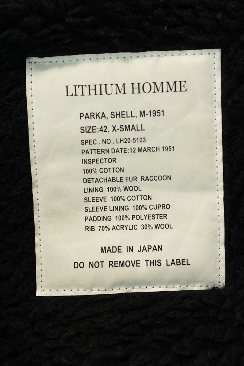 リチウムオム LITHIUM HOMME OLMETEX MODS COAT LH20-5103 サイズ:42