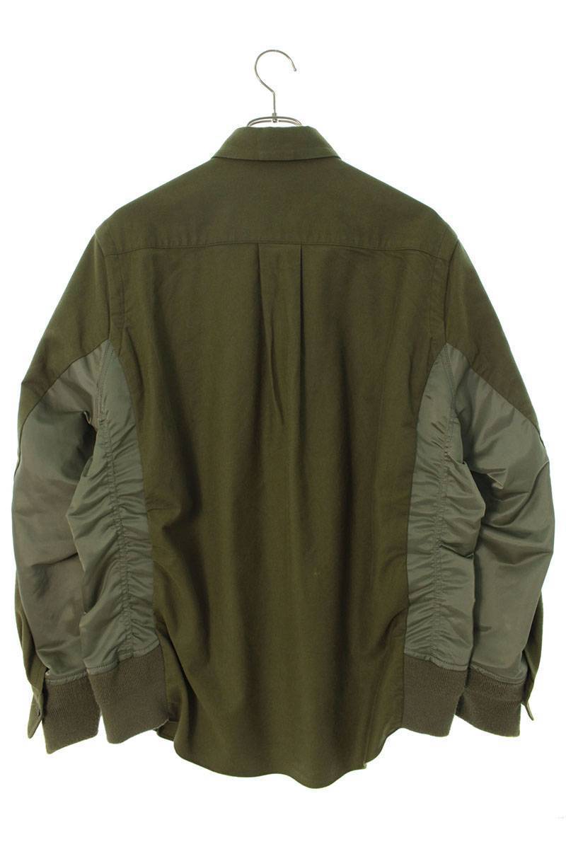 サカイ sacai 20ss nylon twill cotton shirt ナイロン ツイル