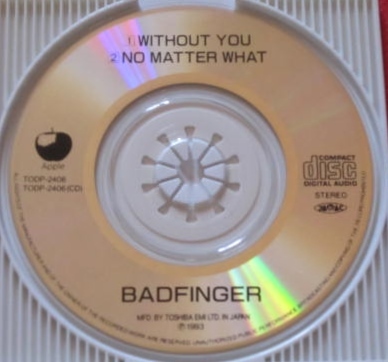 #bado* палец (BADFINGER)/ Without You / 8cm одиночный CD