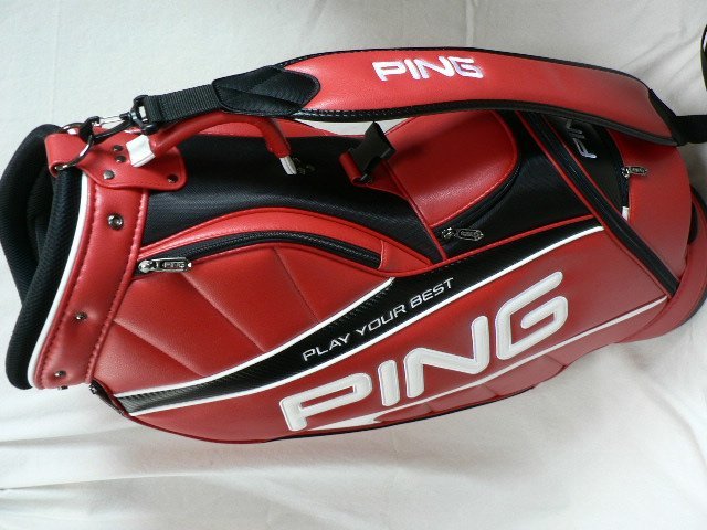 PING ピン キャディーバック 9インチ 赤 CB-U191 美品 medico-tec.co.jp