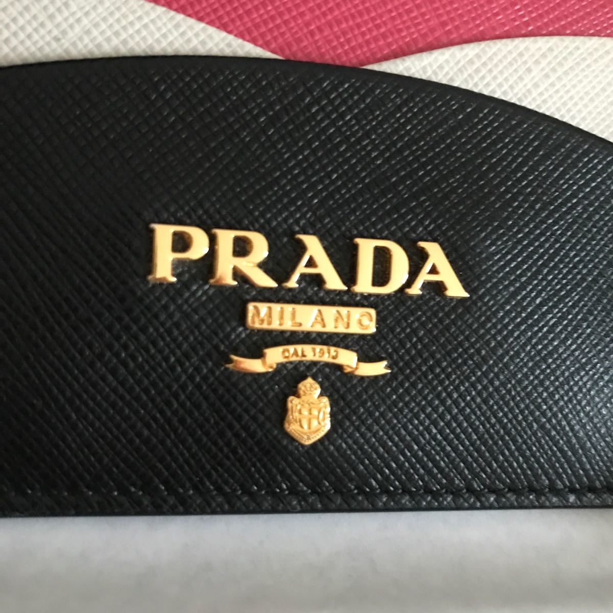 極美品 PRADA レザー パスケース プラダ 正規品 カードケース 名刺入れ/定期入れ 低価格販売