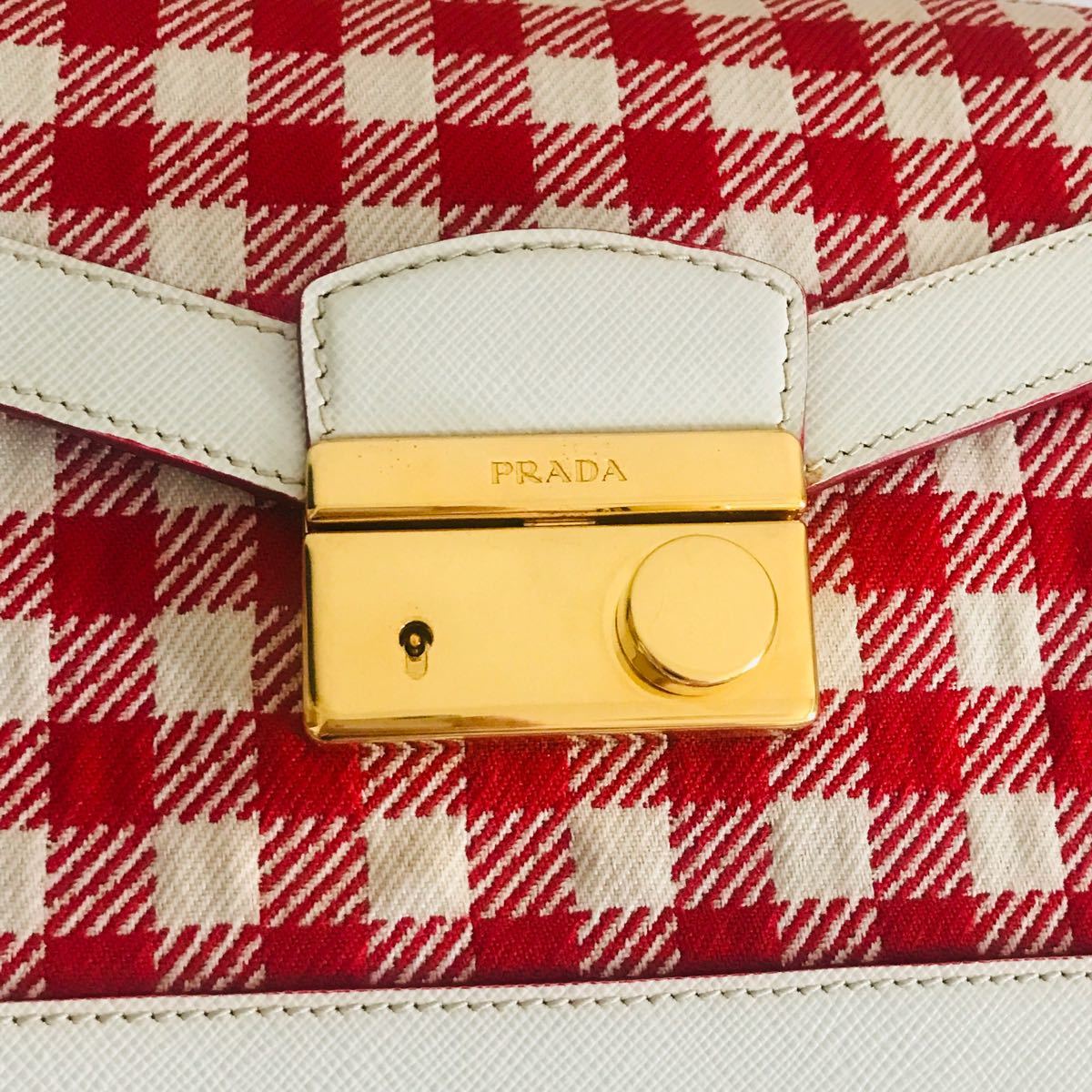 激レア PRADA プラダ 紗栄子さん愛用 チェック ハンドバッグ 激レア PRADA プラダ 紗栄子さん愛用 チェック ハンドバッグ