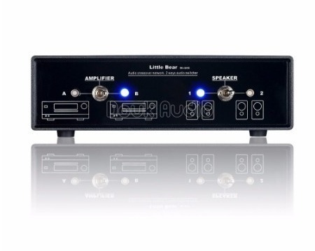 Little Bear audio crossover stereo 2 way amplifier navy blue pa letter passive selector speaker 