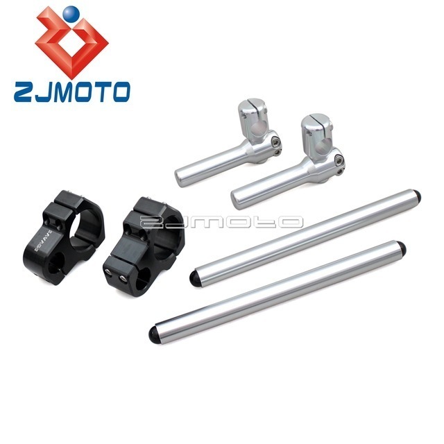  motorcycle - adjustable billet aluminium CNC clip Ad on handlebar 50 millimeter meter handlebar 