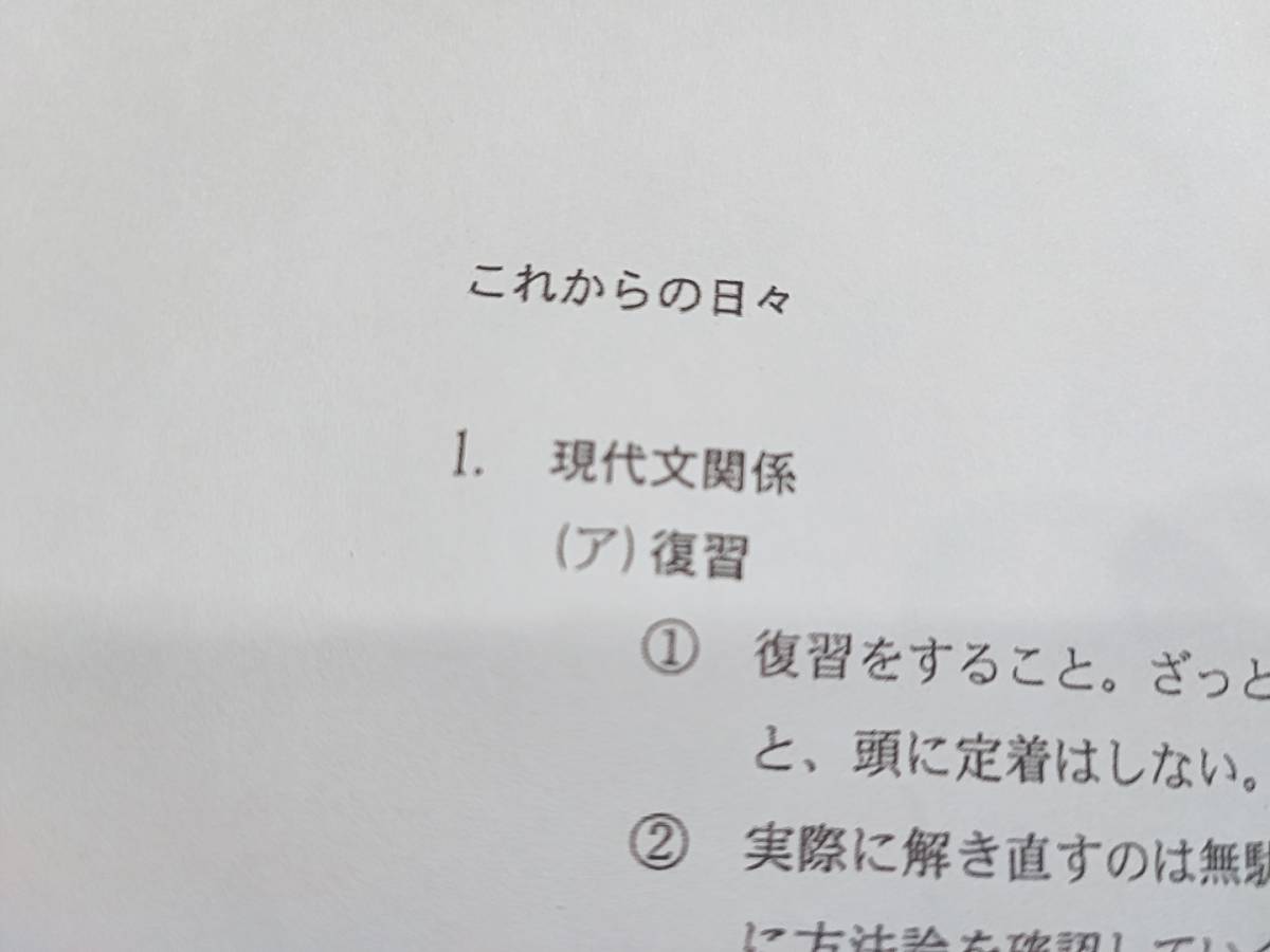 鉄緑会　東大現代文対策まとめ冊子　恩田・矢野先生　河合塾　駿台　鉄緑会　Z会　東進　SEG