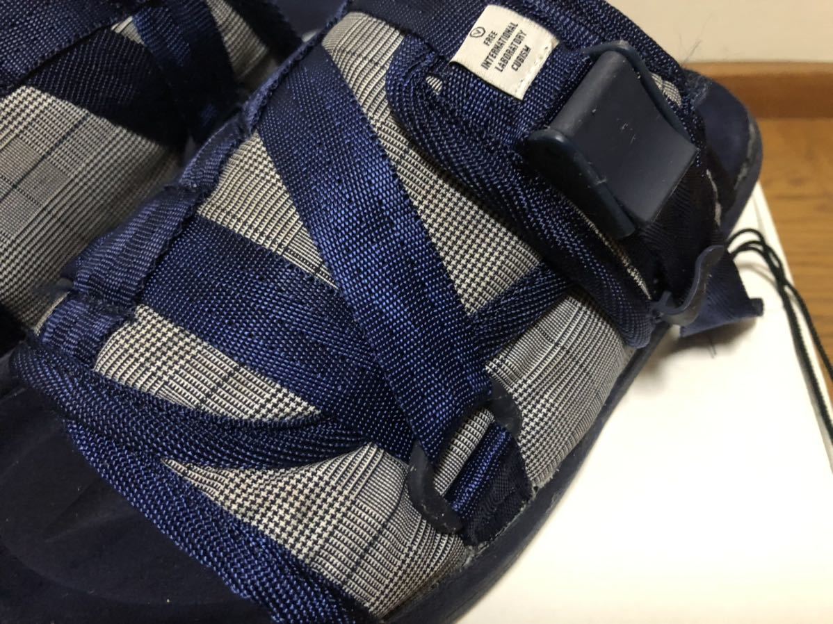 VISVIM CHRISTO チェック サンダル ネイビー クリスト ビズビム