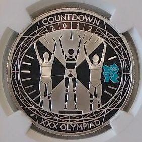 2012 OLYMPICS COUNTDOWN 5ポンド 銀貨 FP70 UC A0166 www.tourisme.gov.mg