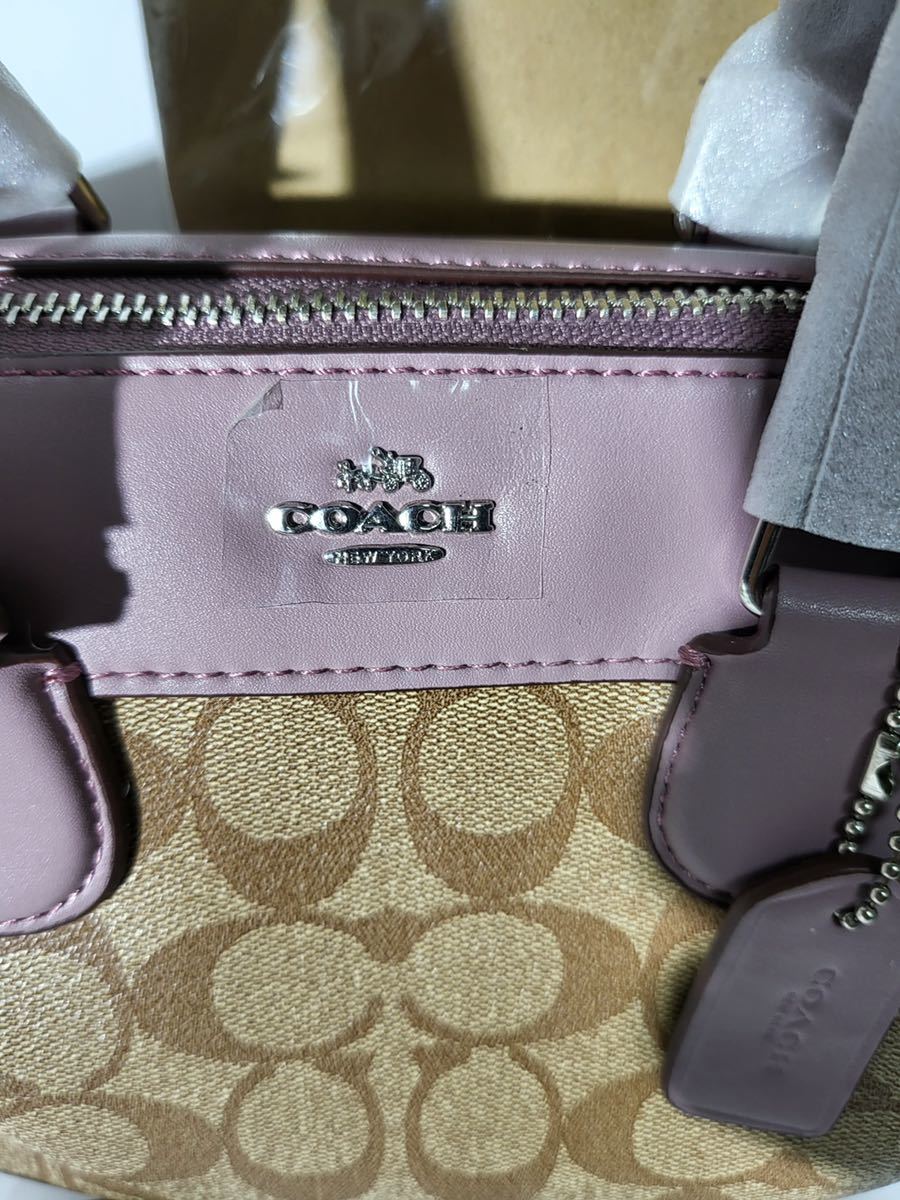 [ new goods ] brand( Coach COACH 2way shoulder bag )[ khaki × purple ...