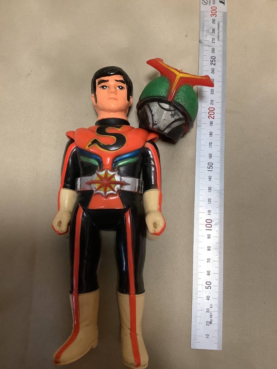 ☆昭和レトロ バンダイ 仮面ライダー ストロンガー ソフビ 当時 ☆昭和レトロ バンダイ 仮面ライダー ストロンガー ソフビ 当時