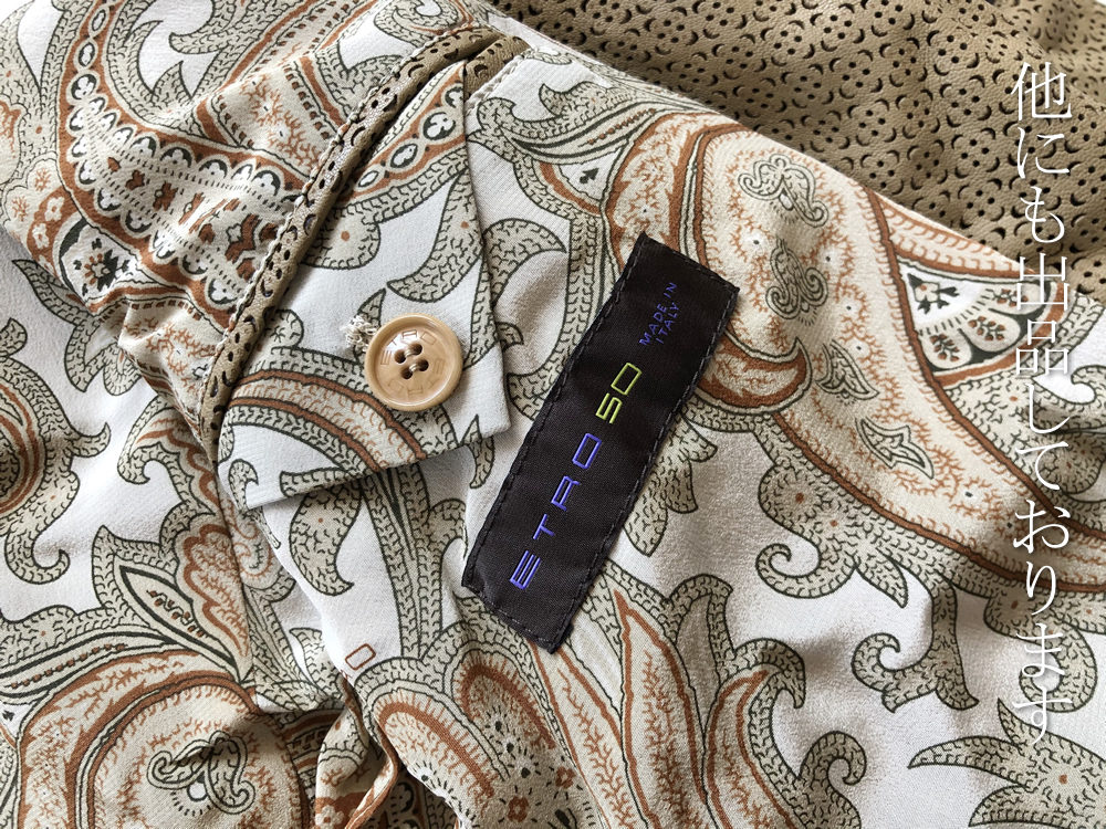 伊製新品 ETRO エトロ 羊革ジャケット 75万_画像10