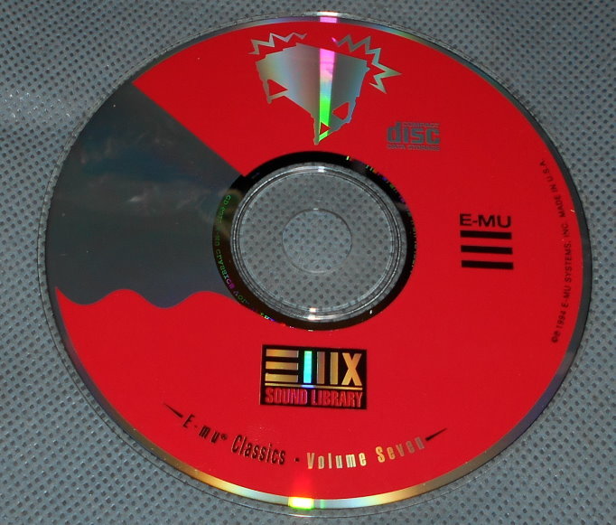 E-MU サンプラーULTRA用のCD-ROM (Volume Seven / E-mu Classics