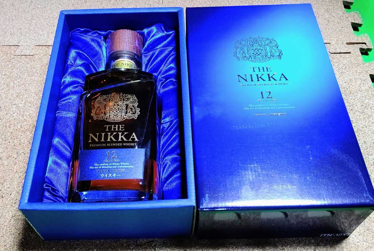 未開封 ザ・ニッカ12年 700ml(箱付き) モルト、グレーン 個人保管品