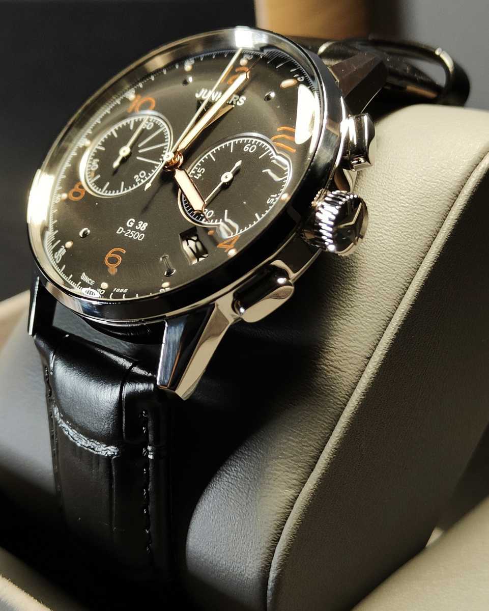 送料無料 JUNKERS Junkers g38 chronograph ユンカース 腕時計 ルミノックス VICTORINOX ユンハンス  クロノグラフ traser 腕時計