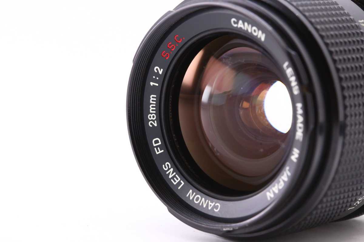 希少品 キヤノン Canon FD 28mm f2 S.S.C 希少元箱・説明書付き #6515