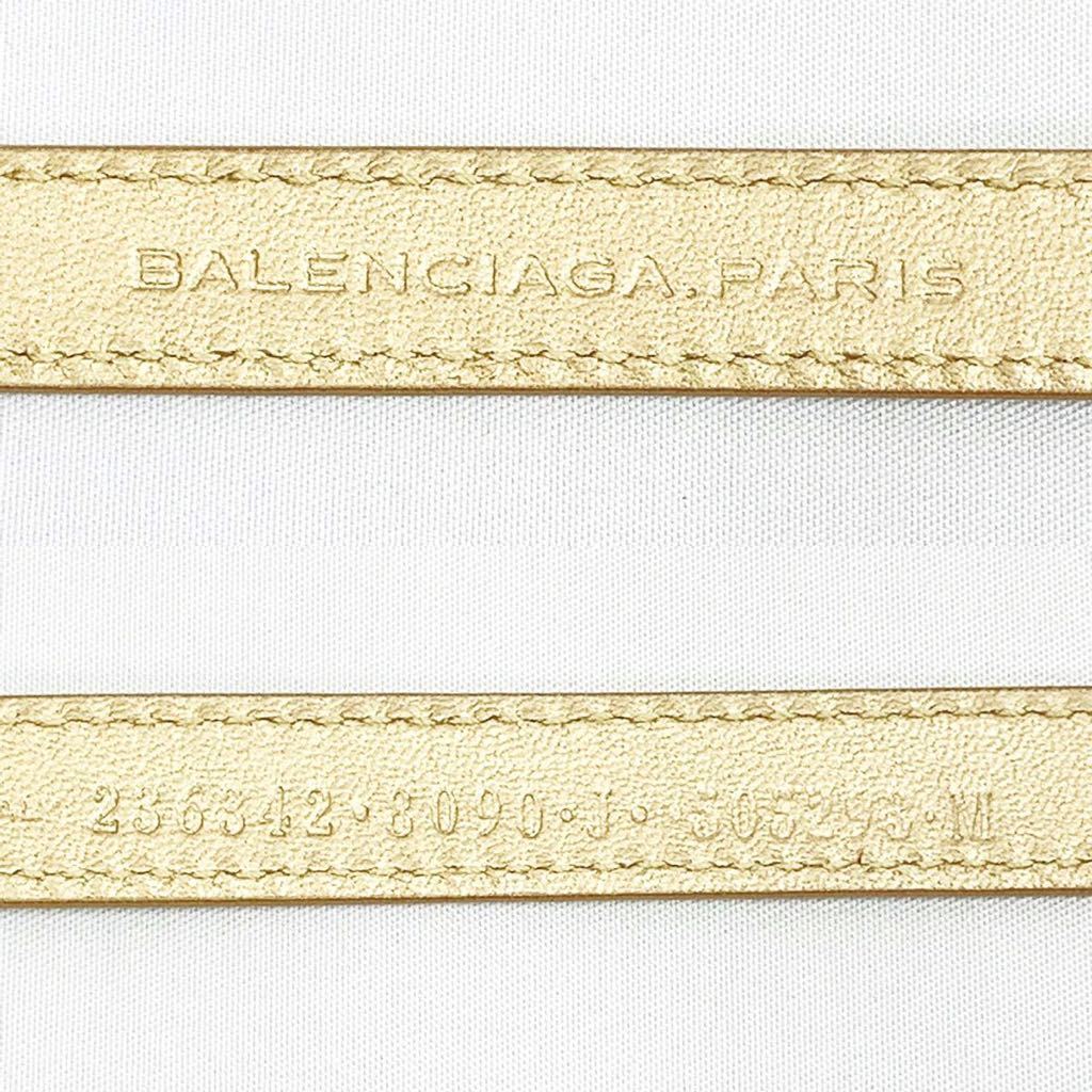 BALENCIAGA バレンシアガ 3連 レザー ブレスレット バングル ベルト