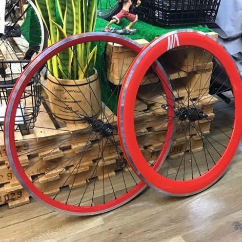 新品 新車外しお買い得 完組エアロホイール前後セット レッド(赤 新品 新車外しお買い得 完組エアロホイール前後セット レッド(赤