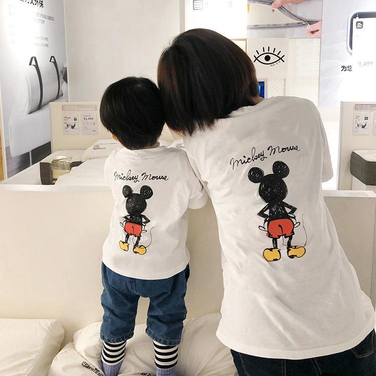 Paypayフリマ 新品未使用 L ブラック Bmミッキー半袖tシャツ ディズニー 親子コーデ 家族 双子コーデ カップル お揃い ペアルック ベビーメイチ