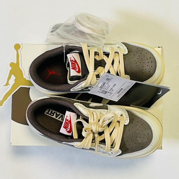 TRAVIS SCOTT × NIKE TD AIR JORDAN 1 LOW REVERSE MOCHA SAIL AND