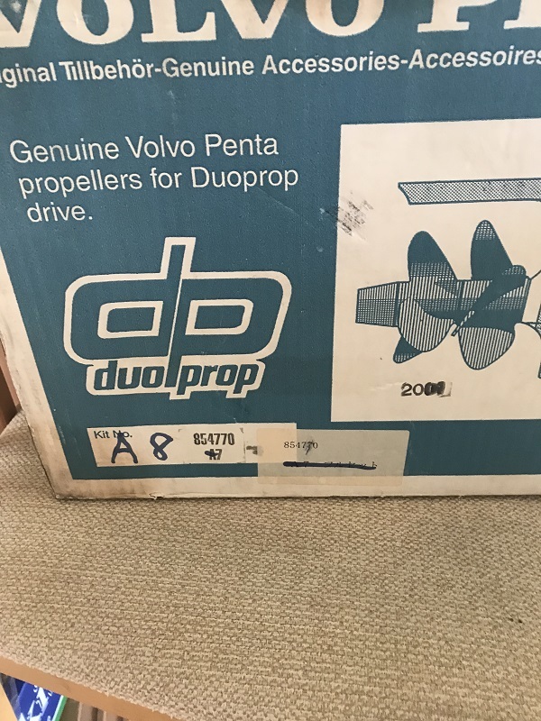 ms167【ほぼ未使用】VOLVO PENTA DuoProp プロペラセット A8 ms167【ほぼ未使用】VOLVO PENTA DuoProp プロペラセット A8