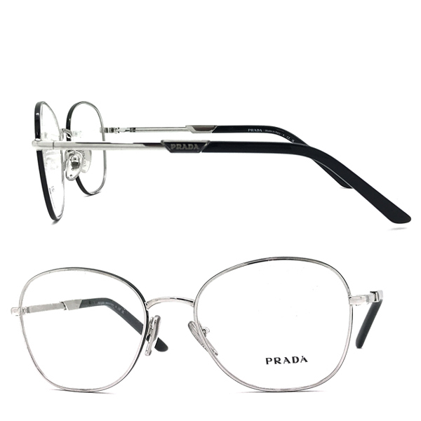 PRADA メガネフレーム プラダ ブランド シルバー 眼鏡 0PR-64YV-GAQ1O1_画像2
