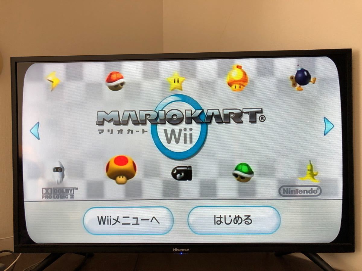マリオカートWii Wiiハンドル 2つ