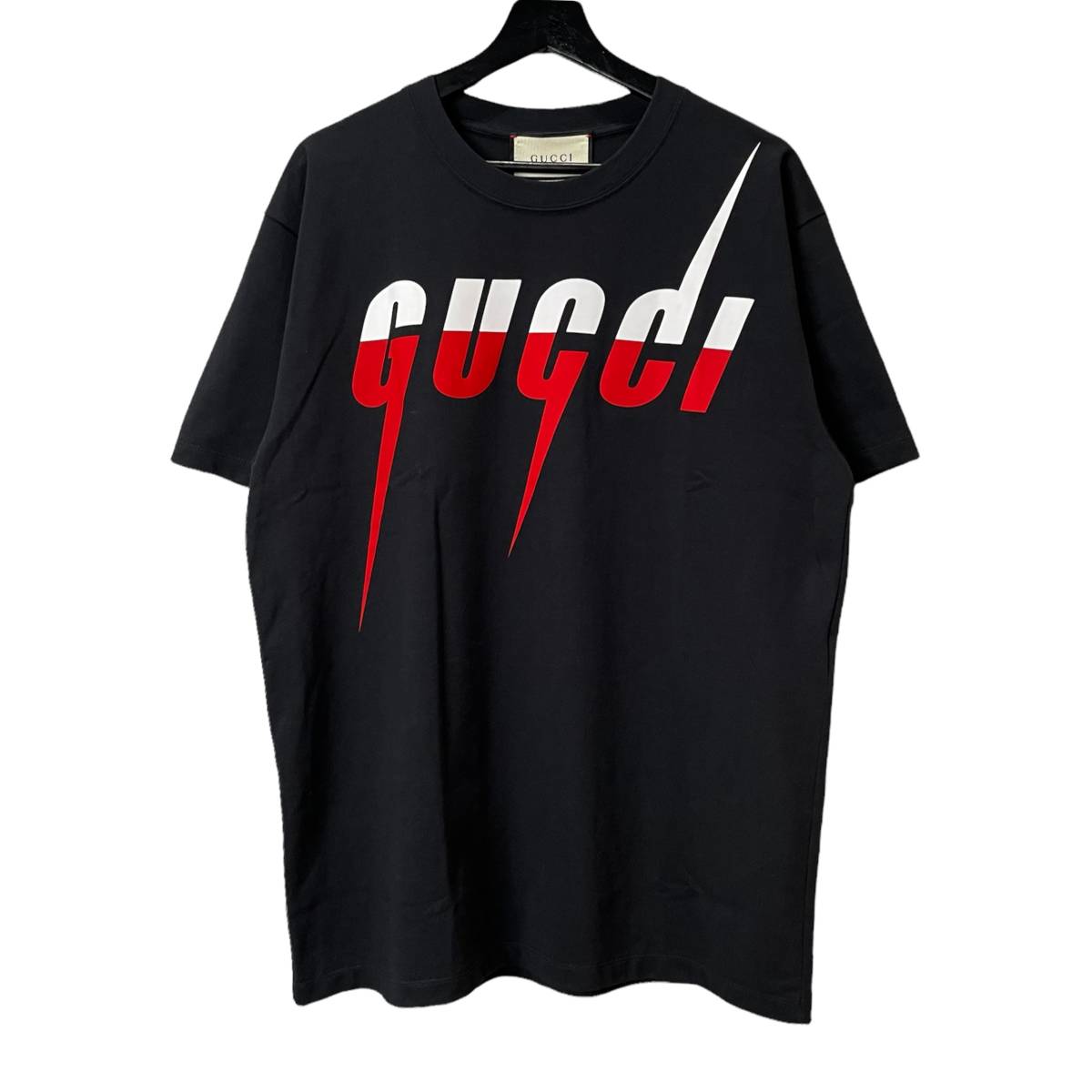 GUCCI BLADE LOGO TEE グッチ ブレード ロゴ プリント Tシャツ