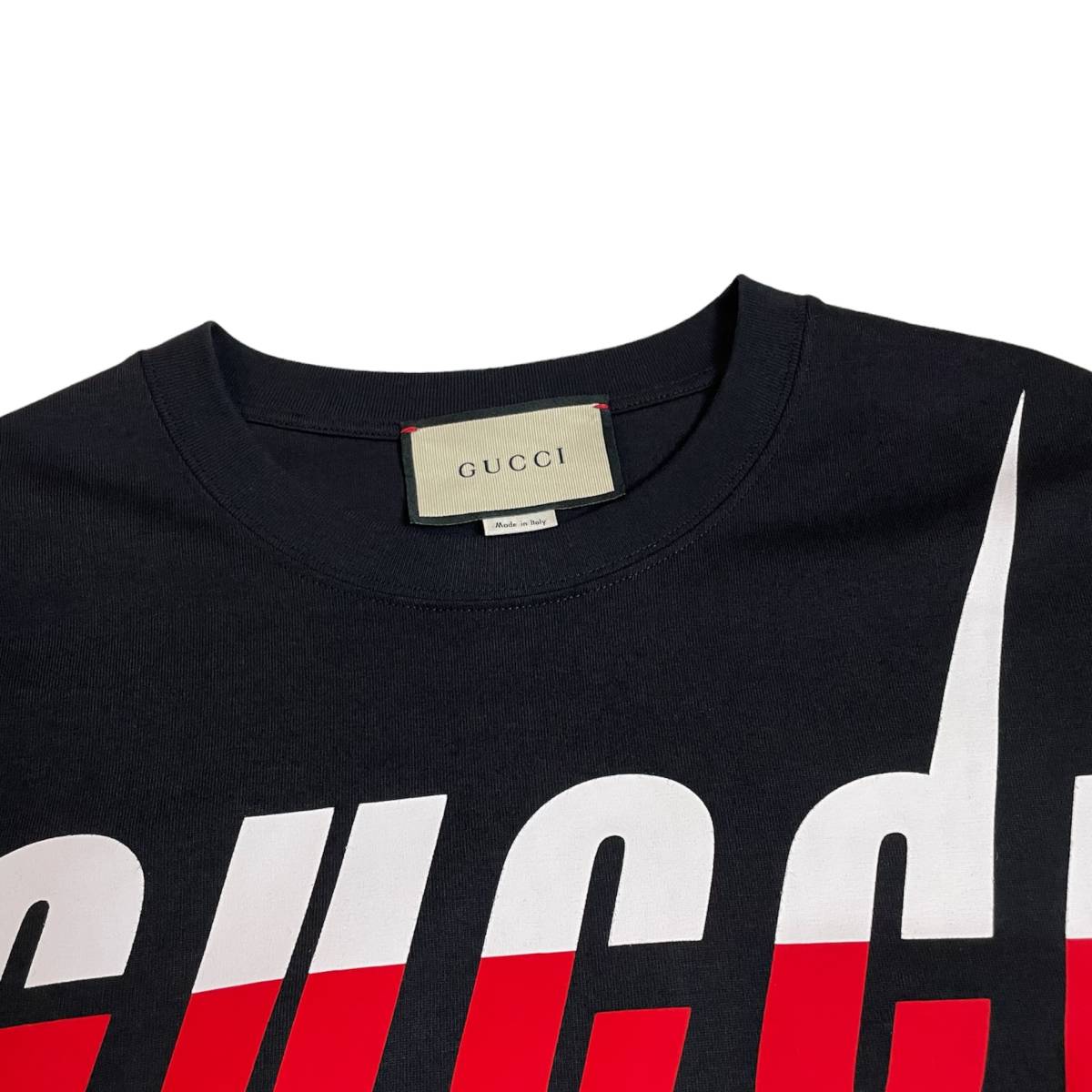 GUCCI BLADE LOGO TEE グッチ ブレード ロゴ プリント Tシャツ