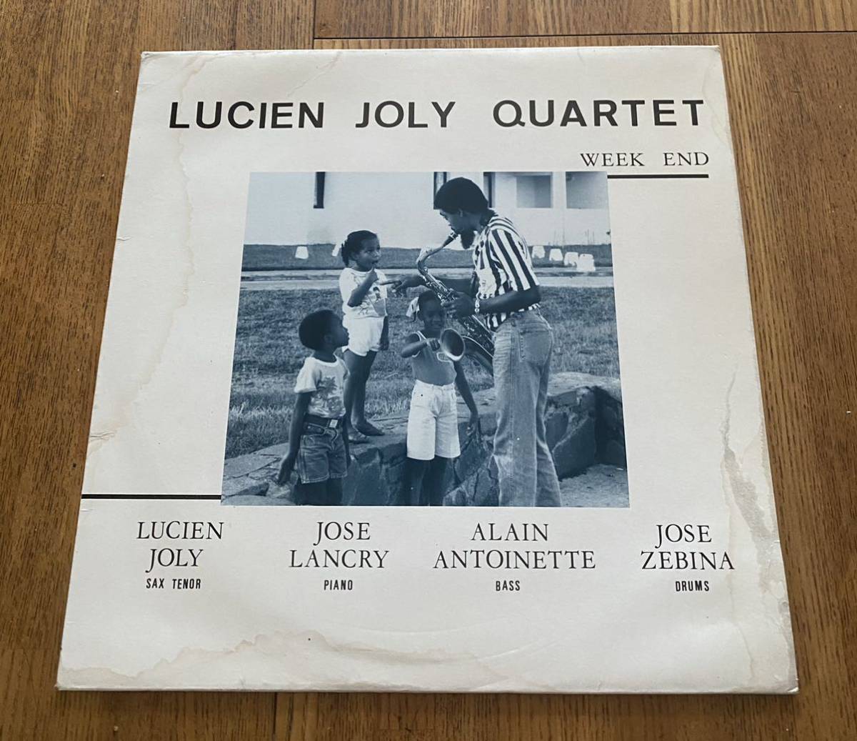 欧州マイナー盤 マルティニーク出身のサックス奏者による激レア2nd/ ‘87 仏 自主制作盤/ Lucien Joly Quartet [Week End]/Jazz/Fusion
