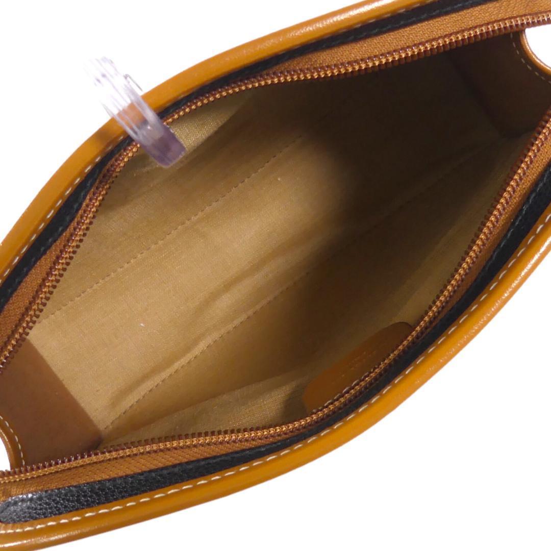 即決★イタリア製 LANCEL★オールレザーセカンドバッグ ランセル メンズ 黒 茶 本革 ビジネスバッグ 本皮 クラッチバッグ 通勤 出張 かばん