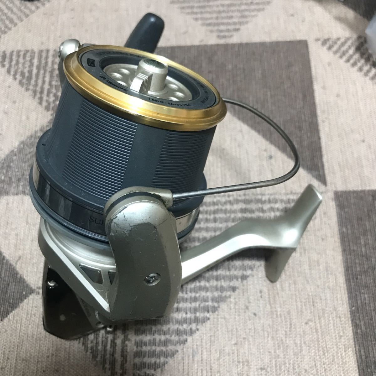 SHIMANO リール シルバー 糸付き(スーパーエアロFV)2台 シマノ スーパーエアロ EV&FV 2台セット 日本製 JAPAN SHIMANO