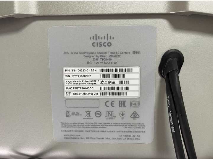 Cisco シスコ テレビ会議システム 一式 セット TTC8-09 カメラ Cisco シスコ テレビ会議システム 一式 セット TTC8-09 カメラ