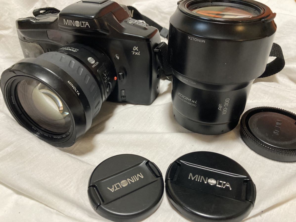 定番のお歳暮 MINOLTA ミノルタ α-7xi一眼レフカメラUSED※手持ち色褪せ