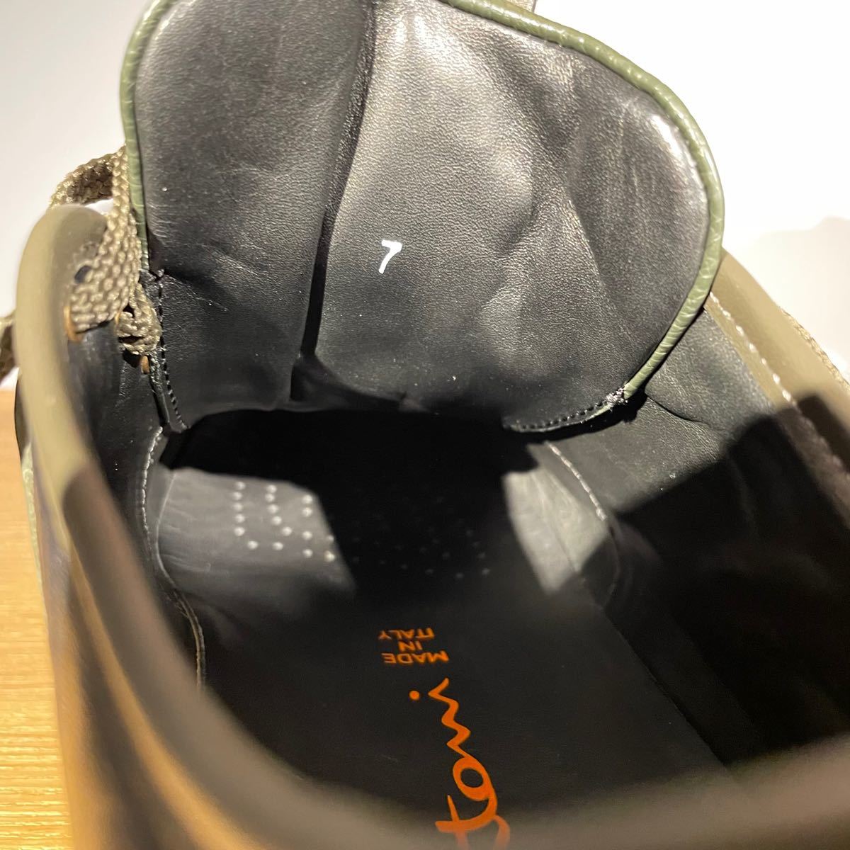SALE☆SANTONI サントーニ INNOVA レザースニーカー 7 26.5 イノーヴァ