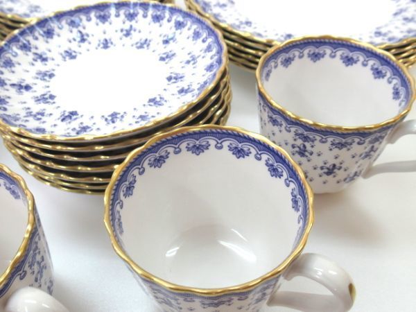 希少品 英国 Spode スポード FLEUR DE LYS BLUE フルールドリス 計29点