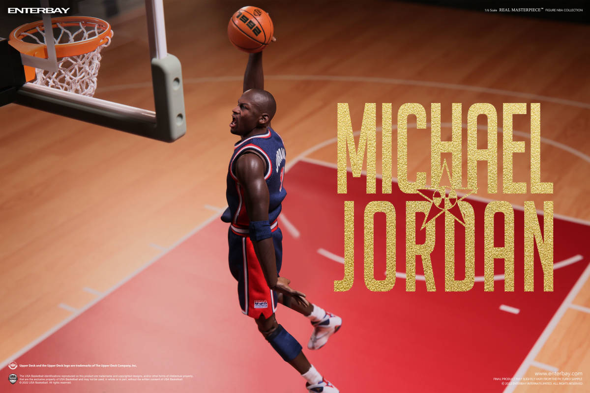 *ENTERBAY* настоящий master-piece NBA коллекция / Michael * Jordan 1/6korektibru фигурка Barcelona 1992 ограничение Ver. 6751