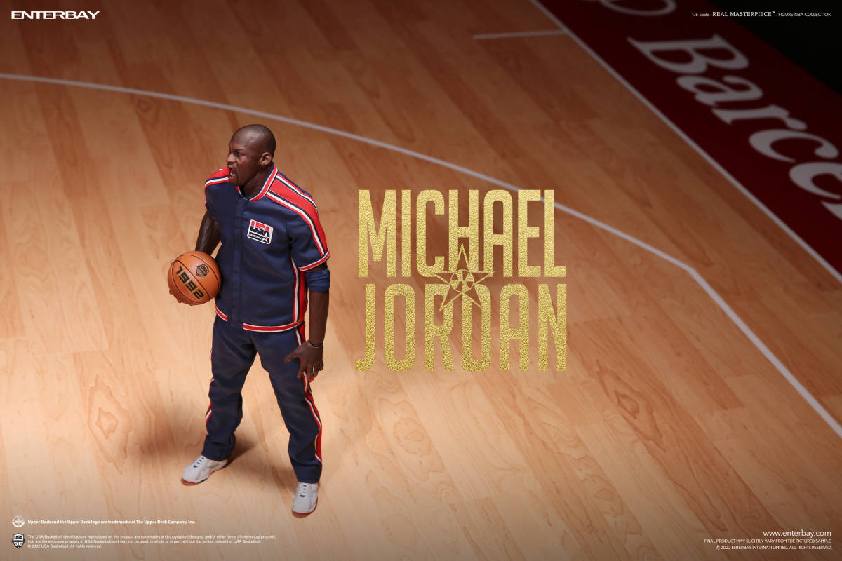 *ENTERBAY* настоящий master-piece NBA коллекция / Michael * Jordan 1/6korektibru фигурка Barcelona 1992 ограничение Ver. 6751