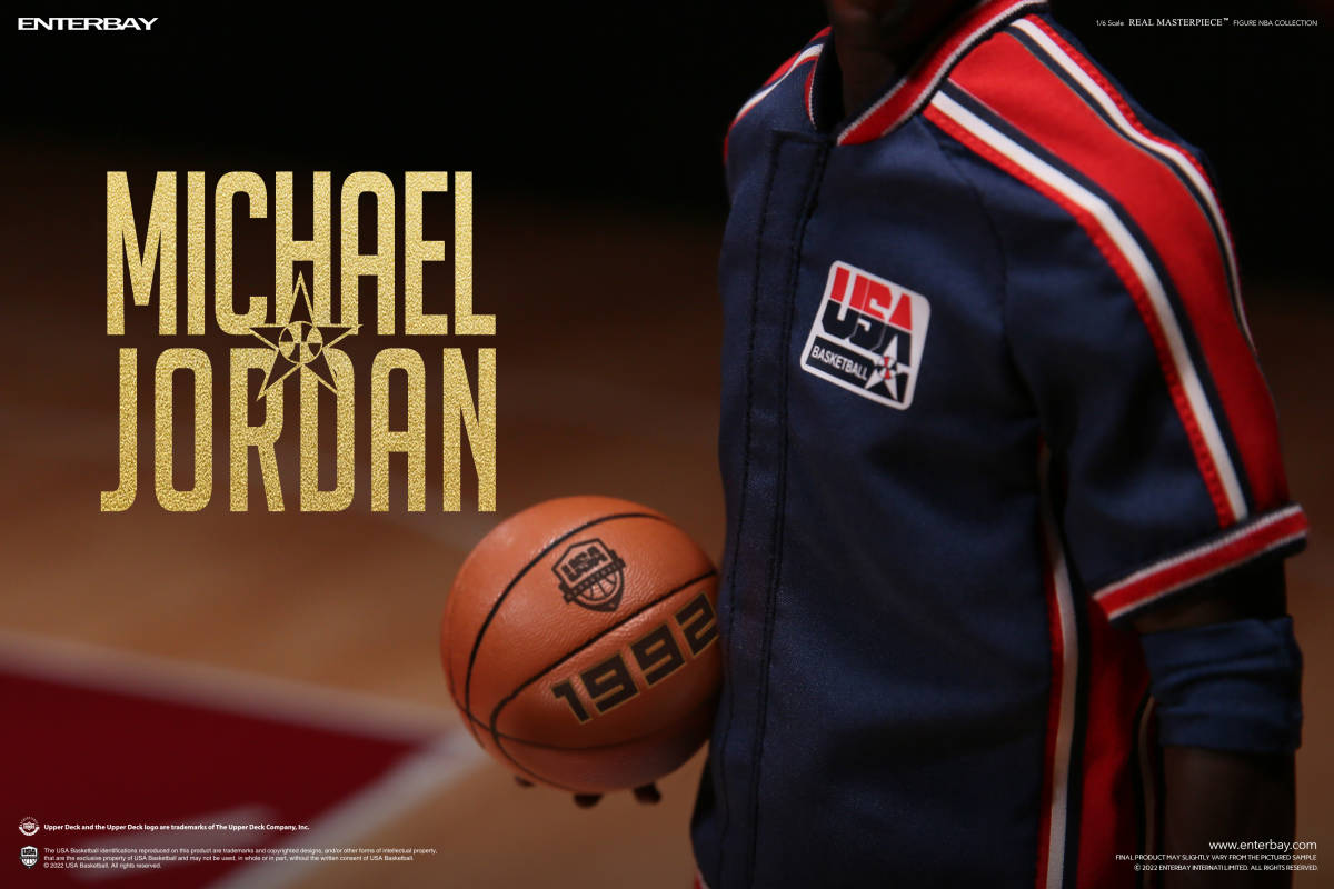 *ENTERBAY* настоящий master-piece NBA коллекция / Michael * Jordan 1/6korektibru фигурка Barcelona 1992 ограничение Ver. 6751