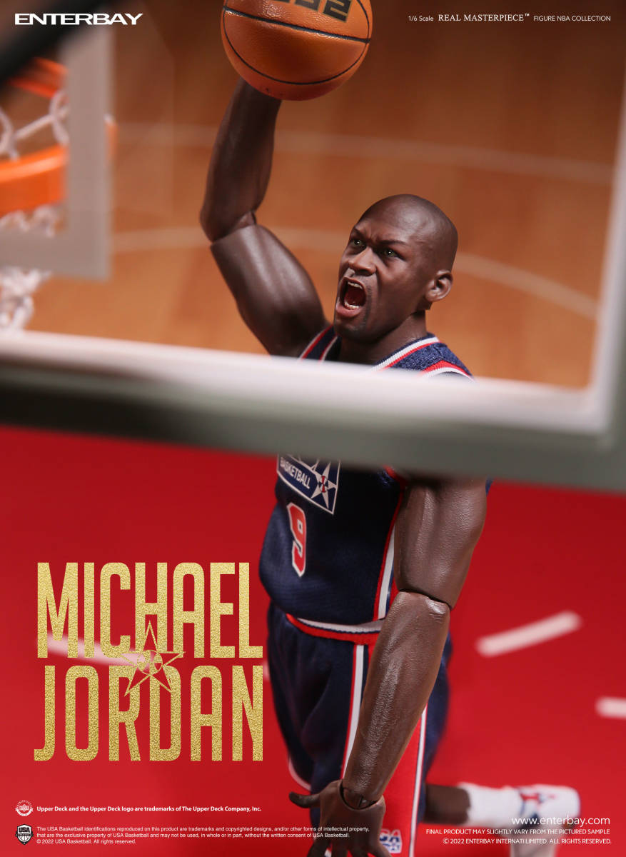 *ENTERBAY* real master-piece NBA collection / Michael * Jordan 1/6korektibru figure Barcelona 1992 limitation Ver. 6751